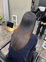 ファビ 渋谷(Fab)&nbsp;くびれヘア/暗めカラー/アプリコットオレンジ/縮毛矯正