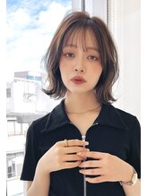 赤れんがアネックス(ANNEX) 20代30代40代外ハネくびれヘアレイヤーハイライトカラーボブ