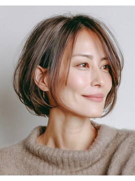 【松戸 右京】やわらか質感×大人ナチュラルショートボブ  