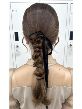 スタイル 横浜(STYLE) 結婚式お呼ばれ編みおろし/カチモリ／ヘアセット/アレンジ