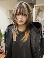 クペウヘイヴン(cope'u HAVEN)&nbsp;原宿/ウルフカット レイヤー デザインカラー ルーツカラー   