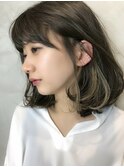 ワンカールボブ＋インナーカラー【髪質改善オージュアサロン】