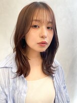 トゥルーズ(TLUUS) TLUUSミルクティーブロンドワンホンレイヤーダークブルー