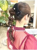 編みおろしアレンジ