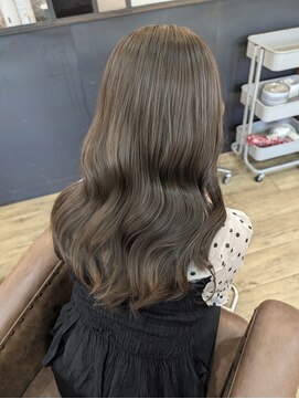 2席のみの美容室 アナイス(Anaiss) ブリーチ無しオリーブベージュ*