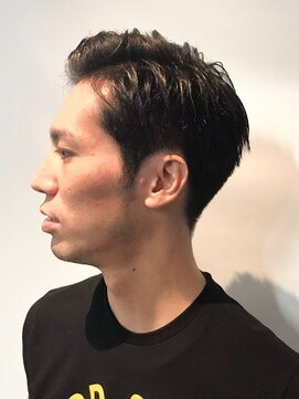 ワンワンオー バーバーショップ 博多店(@110 BARBER SHOP) オールバック ビジカジツーブロック