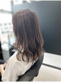 田村千恵 大人かわいいココアブラウンフリンジウェーブ