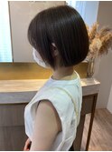 大宮/髪質改善/ヘッドスパ/ミニボブ/マロンベージュ