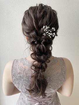 オウルヘアー(Owl hair) 大人ガーリー☆編みおろしアレンジ