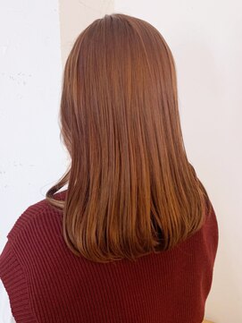 アルバム 新宿(ALBUM SHINJUKU) オレンジベージュ_フェザーバングマッシュショート_ba329211