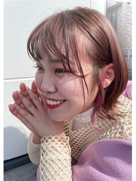 ネイビー グラ ヘアー ストーリー(NAVY gra HAIR STORY) 伸ばしかけ×ミディボブ