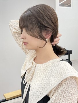 ビューエヒメ(VIEW EHIME) 韓国×顔まわりカット×レイヤーカット×グレージュ