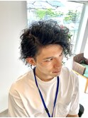 ミディアムレイヤー  スパイラルパーマ