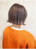 【flor 戸塚】*外ハネミニボブ+ハイライトグレージュ*