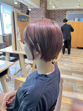 リスタバイネオリーブ 浅草(Re:sta by neolive) 淡めピンク　ショート　浅草　美容室　着付け　浴衣