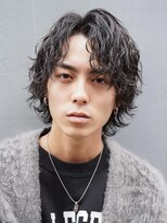 メンズヘアセンス 渋谷(MEN'S HAIR SENSE) 波巻きスパイラル　ウルフ　メンズ　ウルフパーマ　