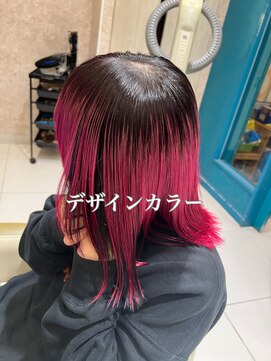 アース 西国分寺店(HAIR&MAKE EARTH) デザインカラー　逆インナー