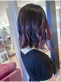 ピンク×バレイヤージュ
