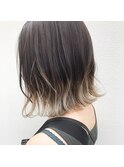 バレイヤージュカラー×ハイトーンベージュ