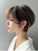 頭の形が綺麗に見えるくびれショート！