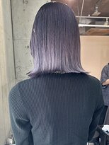 ラニヘアサロン(lani hair salon)&nbsp;シルバーパープルグラデーション/グラデーションカラー/裾カラー