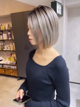 サニー 渋谷(SUNNY) バレイヤージュ、ハイライト、レイヤーカット、グレージュ