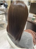 20代30代艶感ストレート♪髪質改善カラーベージュ