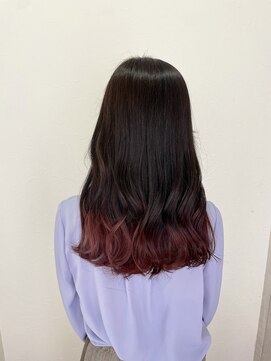 シエル 立川店(CIEL) 裾カラー×ピンクブラウン【CIEL×maki】