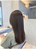 シルキーストレート×モノグレージュ