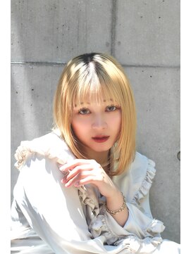 フラミューム 小田原(flammeum) ボブが映える王道ブロンドベージュ【小田原】