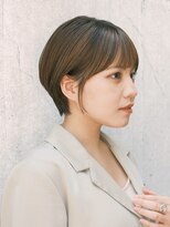 ガーデンヨコハマエスト(GARDEN YOKOHAMA est)&nbsp;ショート　ショートボブ　ハンサムショート　前髪　暗めカラー