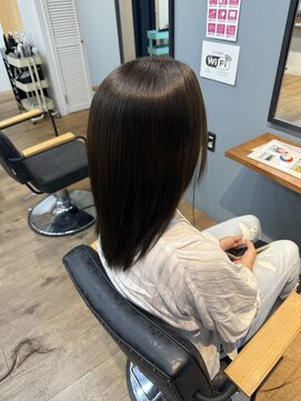 レアレア ヘアアンドライフ(LeaLea) 着物ヘア/大人ガーリー/ダークアッシュ/似合わせカット/伊丹