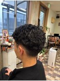 メンズアップバングスペインカール