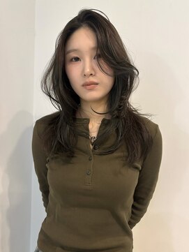 バディヘア リープ(BUDDY HAIR Leap) オリーブグレー×レイヤーカット