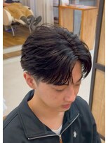 エッジ(EDGE)&nbsp;大分メンズ刈り上げショート毛流れフェザーパーマスタイル