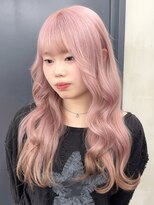 ニコトウキョウ 新宿(nico TOKYO) ダブルカラーミルクティーベージュピンクベージュロングレイヤー
