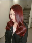 【ツヤ感命赤髪ボルドー】イエベさん赤髪するならおすすめカラー