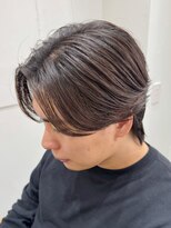 シーク 八王子(CHIC)&nbsp;韓国毛流れセンターパートウルフ×曲がる縮毛矯正【八王子】