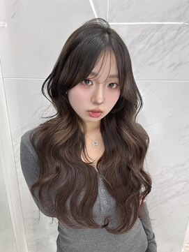 キティー サカエ(kiti SAKAE) 2way シースルぱっつん 小顔 レイヤーカット くびれヘア韓国ヘア