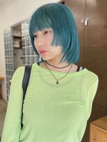ルイス(LEWES)&nbsp;姫カットレイヤーボブ×ミントグリーン
