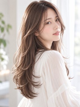 ネオヘアー 天満橋(Neo hair)の写真/透明感あるベージュカラーで動きのあるロングスタイルを叶えるサロンへ♪