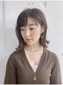 【RICCA aya】切りっぱなしボブのピンクラベンダーアッシュ