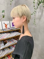 テトヘアー(teto hair) マッシュショート、ブロンド、丸みショート、マニッシュショート