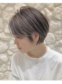 Moana武蔵小杉#小顔ハンサムショート#ハイライト#学割U24
