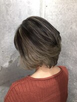 ロダット 横浜(LODAT by little)&nbsp;バレイヤージュ×ショートボブ【LODAT横浜】