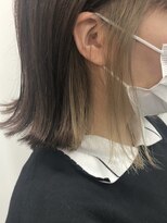 【cuzKLUB】耳上インナーカラー×ベージュ