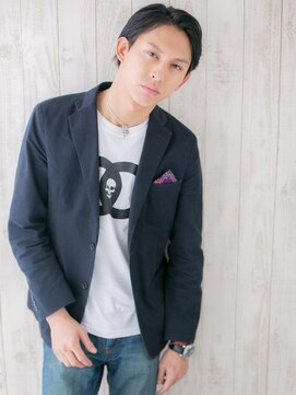 グルーミングサロン バーバー キャッスル 北浦和西口(Grooming salon Barber Castle) アップバング&セミウエット七三スタイルI