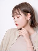 大人かわいい/ミルクティーベージュ/グレージュ/カット+カラー