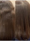 縮毛矯正で横からのシルエットも美しくサラ艶に【タビラマユミ】