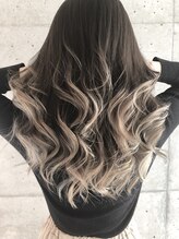 ヘアーブランド ジン フィール(HAIR BRAND Jin feel) 外国人風カラー×バレイヤージュ【松山美容室】